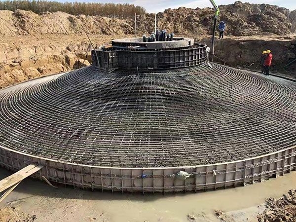 嶺縣龍鳳湖200MW風電制氫示范項目二期道路、風機基礎(chǔ)、箱變基礎(chǔ)及風機平臺施工